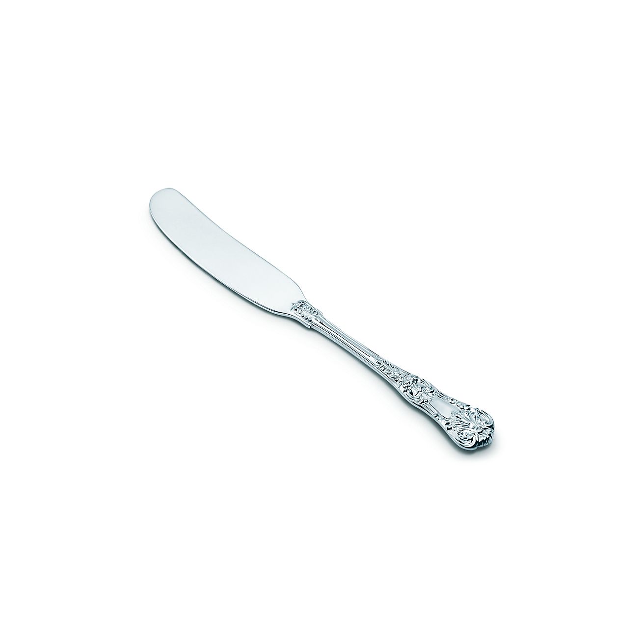 International Wild Rose Butter Spreader Flat Handle Sterling Silver Flatware